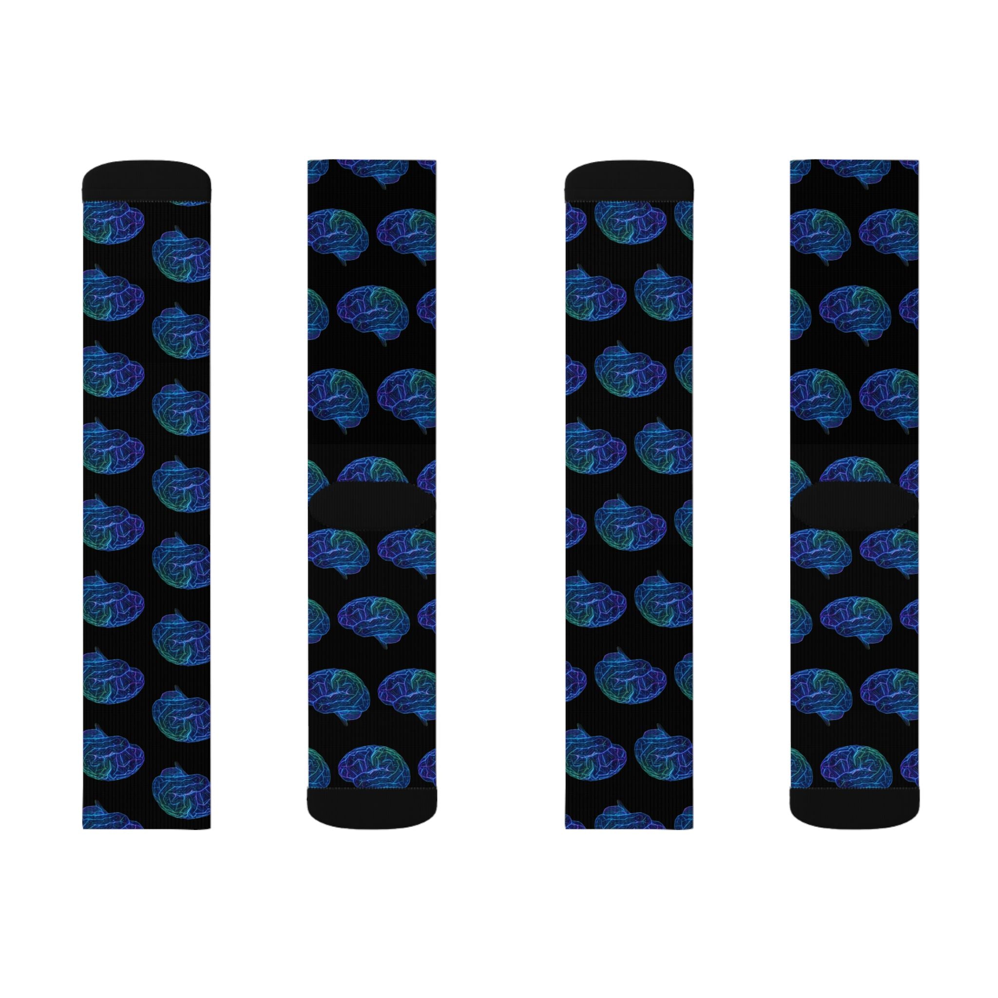 Limitless Mind Socks — Neuroscience Sublimation Crew Socks