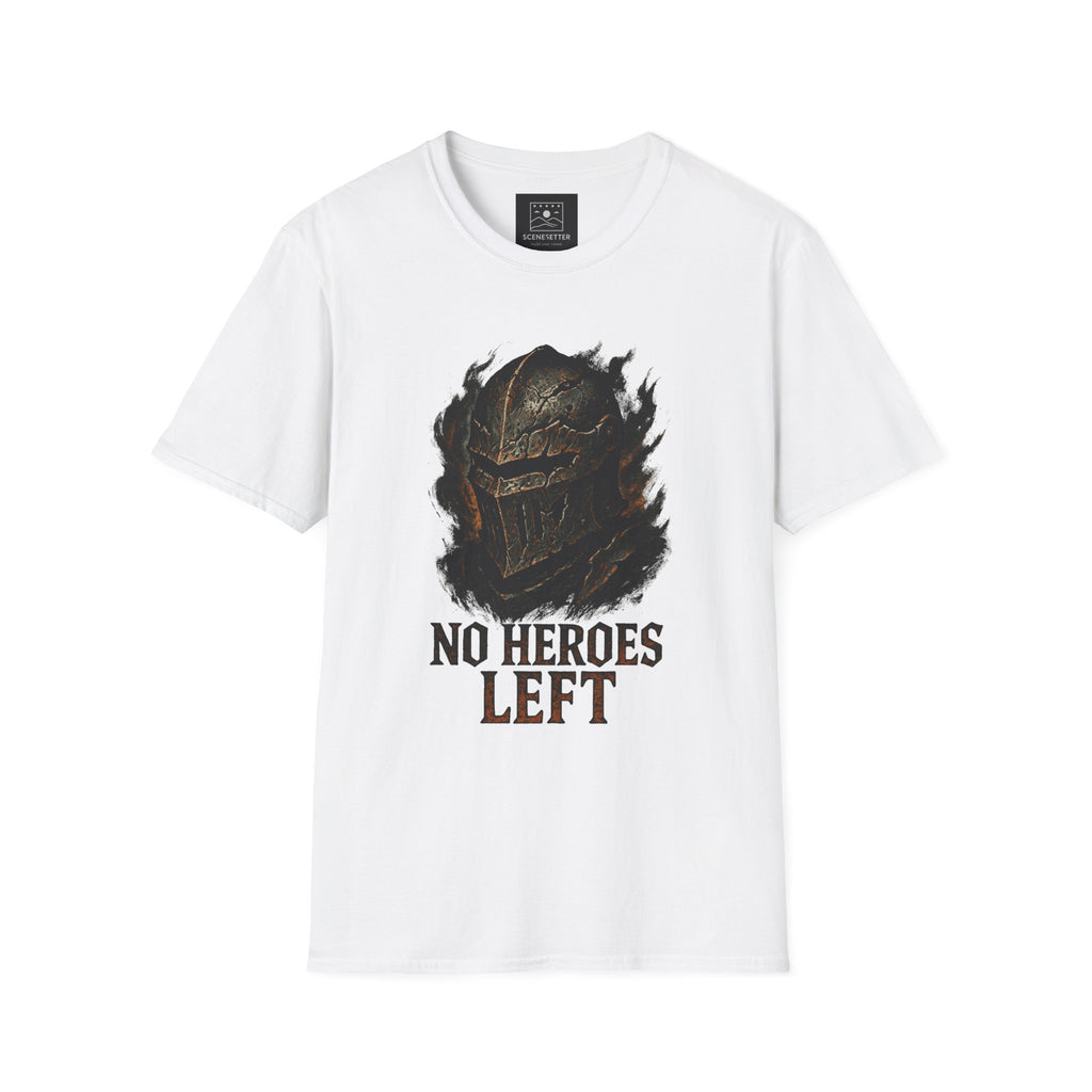 T-Shirt — No Heroes Left Vintage Knight Graphic Tee