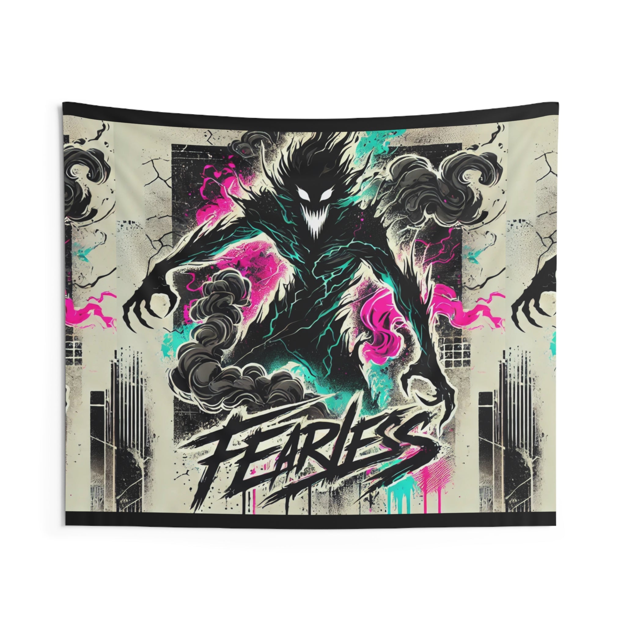 Fearless Wall Tapestry — Neon Monster Home Decor
