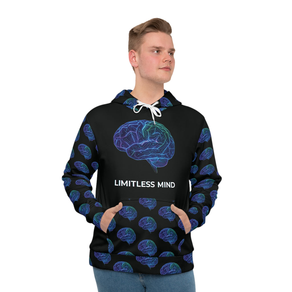 Limitless Mind Hoodie — Brain Pattern All-Over Print Hoodie
