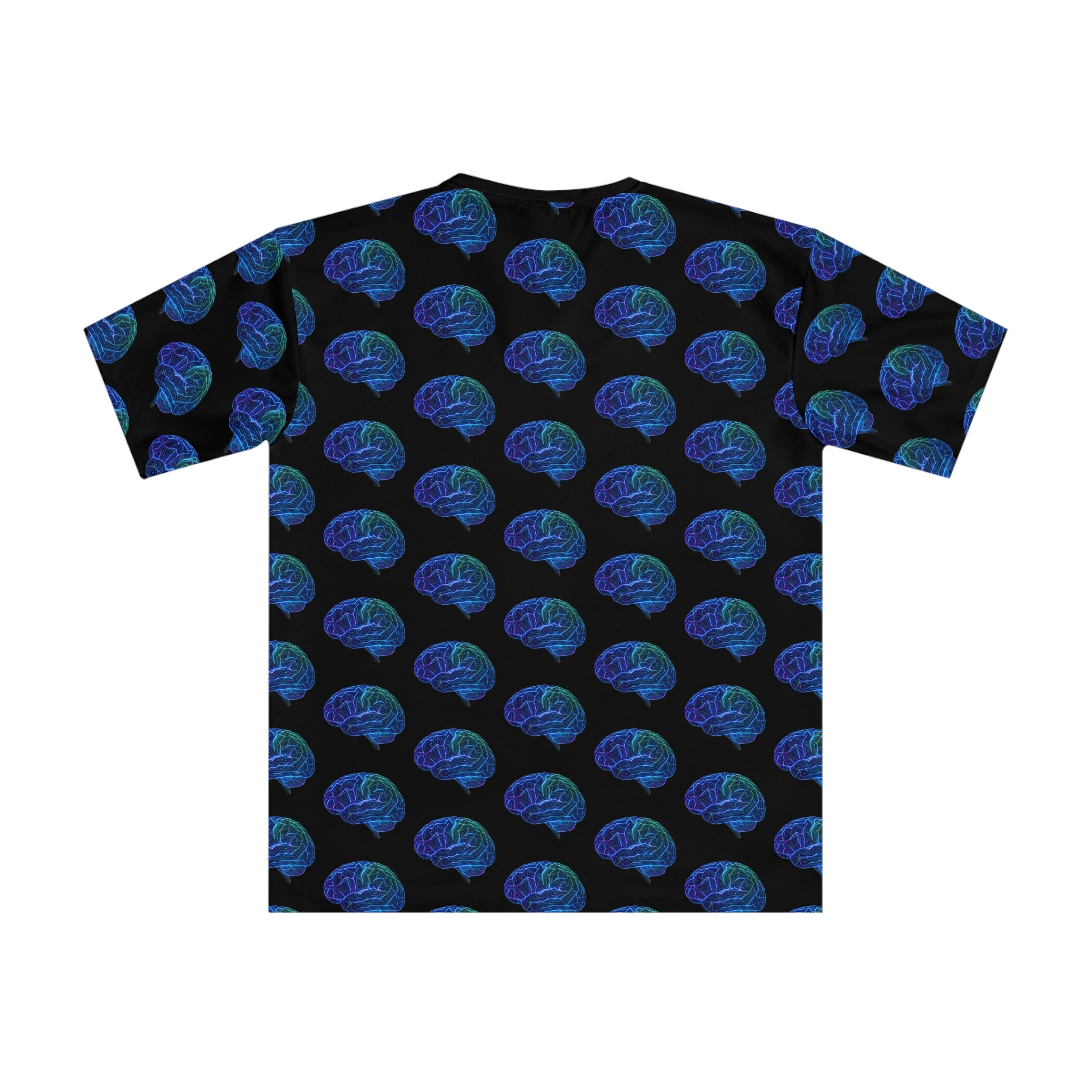 Limitless Mind Graphic T-Shirt — Neon Brain All-Over Print