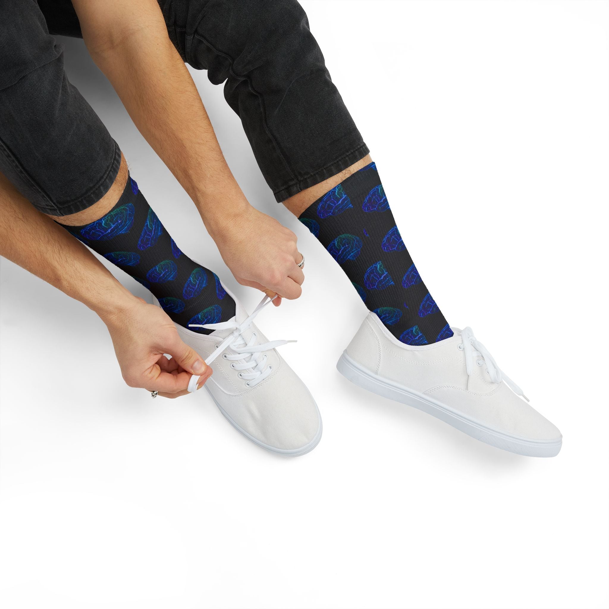 Limitless Mind Socks — Neuroscience Sublimation Crew Socks