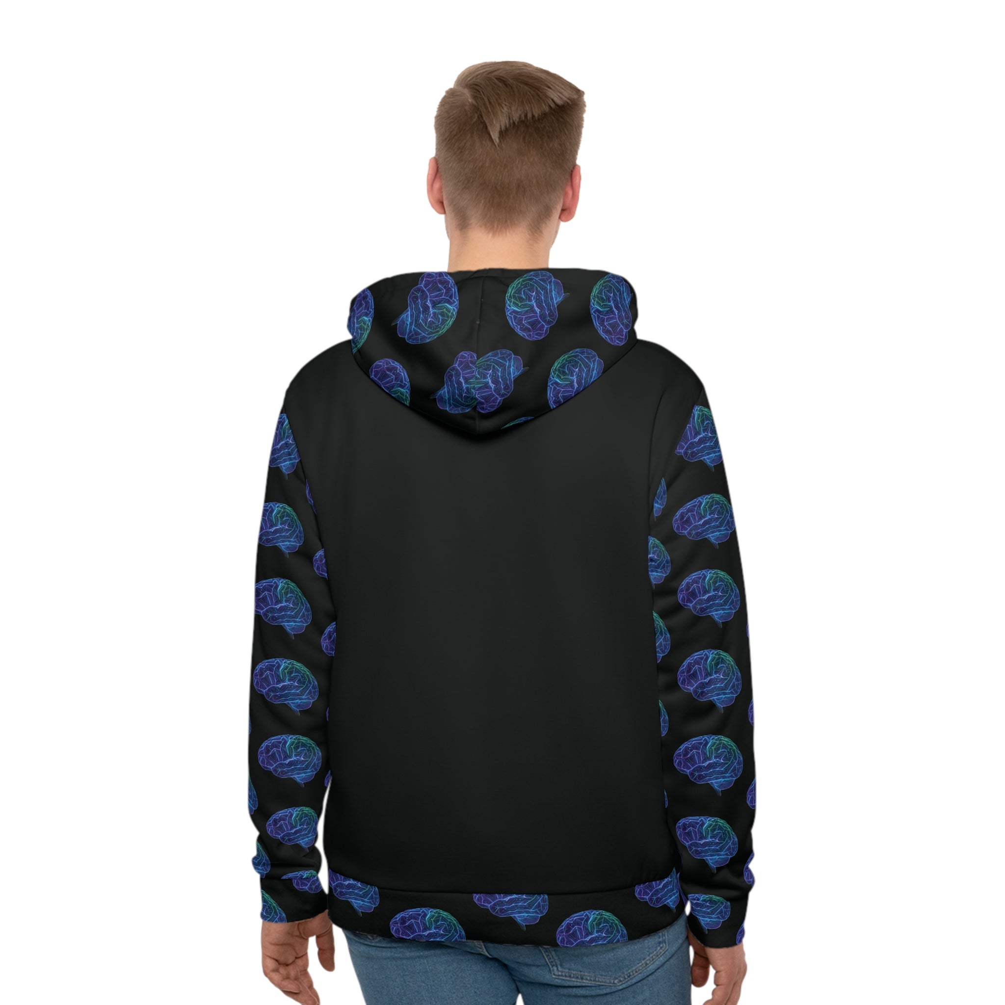 Limitless Mind Hoodie — Brain Pattern All-Over Print Hoodie