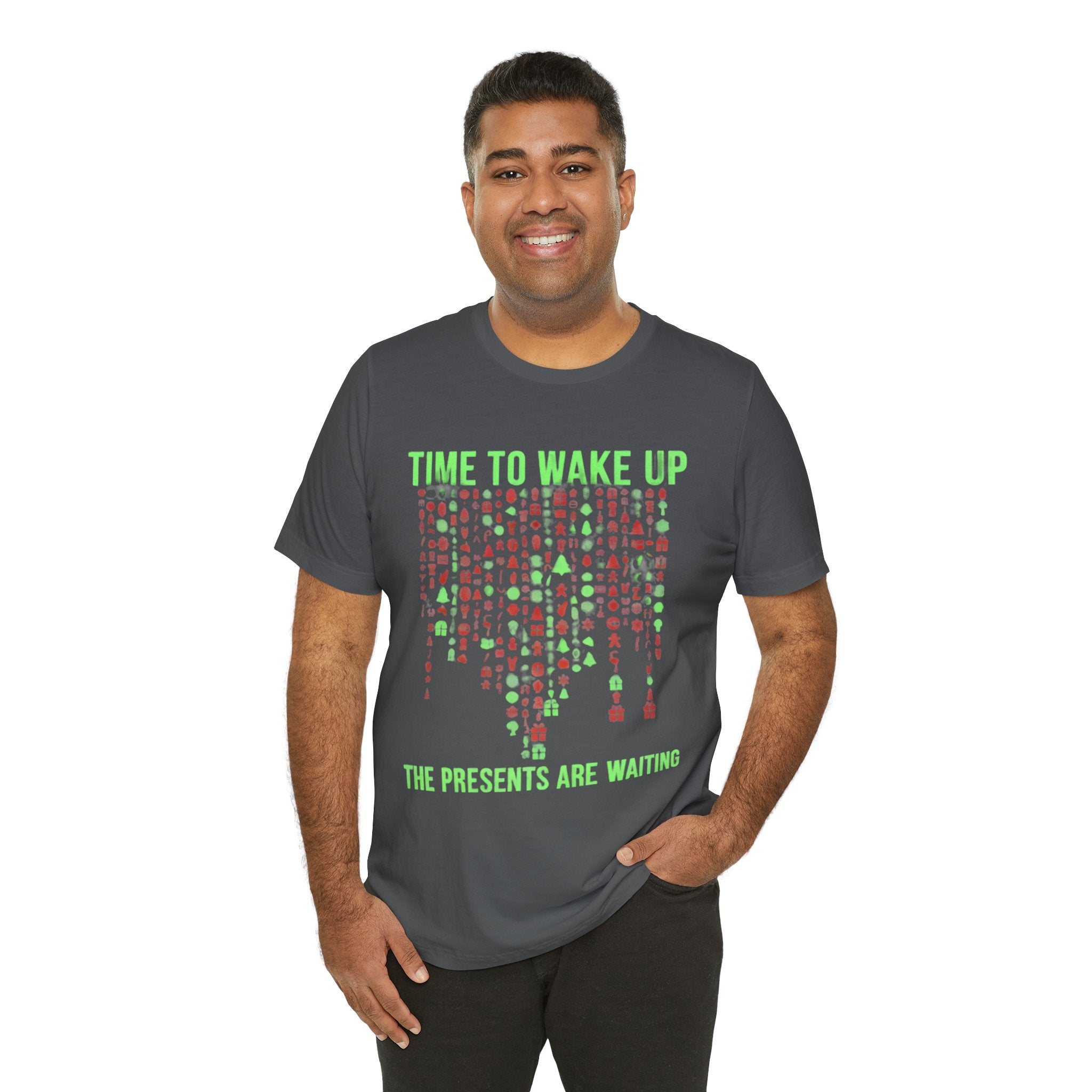 Christmas Tee — "Time to Wake Up, The Presents Are Waiting" Holiday Shirt